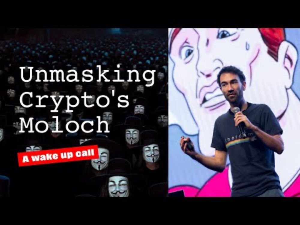 Unmasking Crypto's Moloch: A Wake Up Call