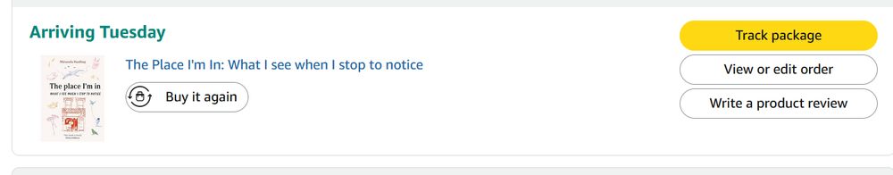 Arriving Tuesday