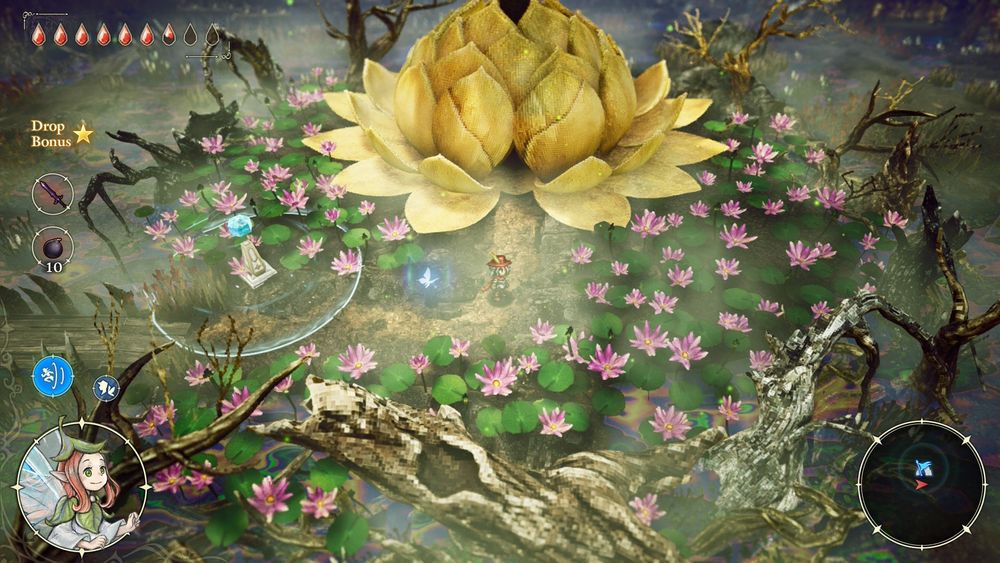 The Adventures of Elliot: The Millennium Tales featuring an area full of water lilies
