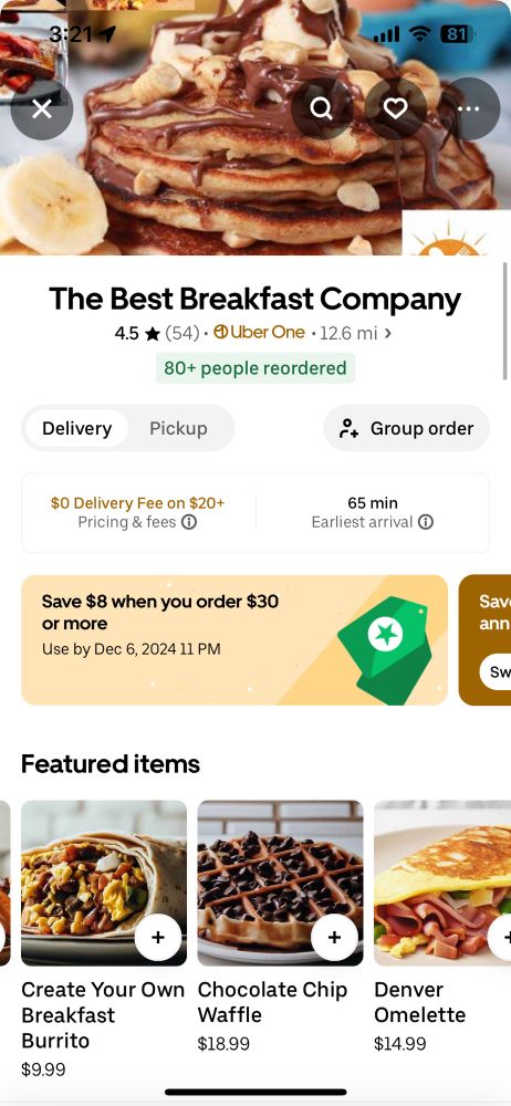 a store called “the best breakfast company”