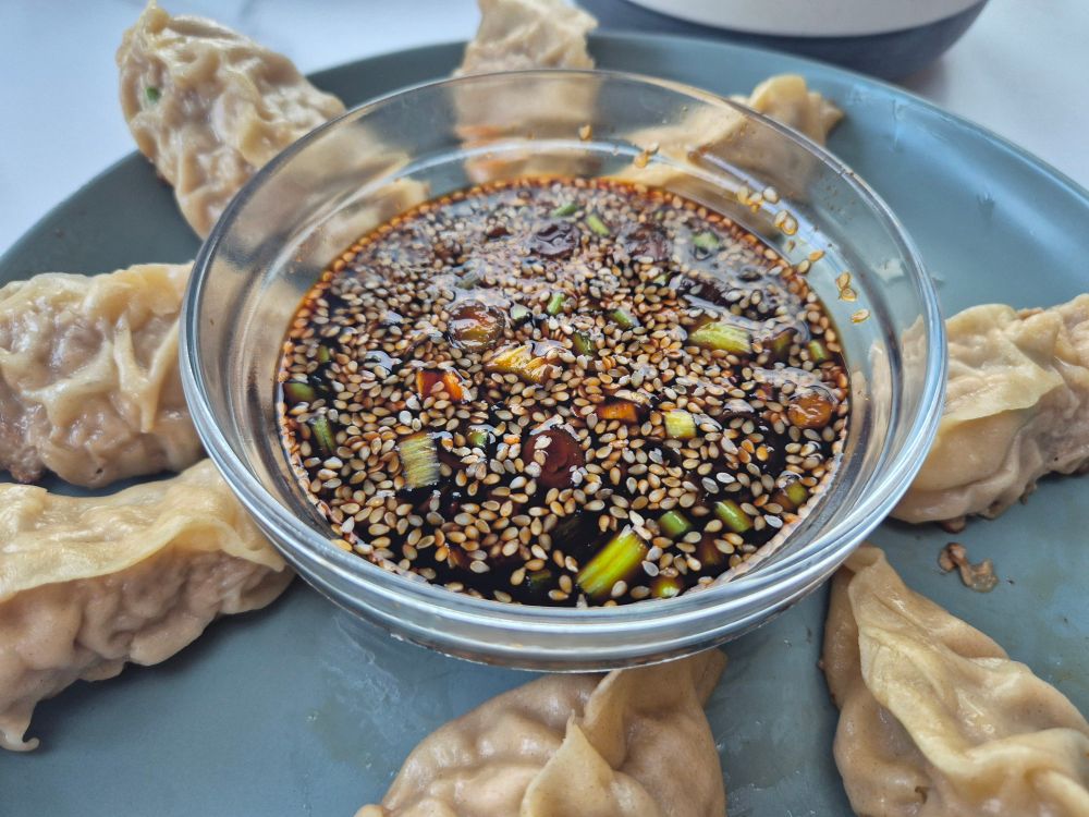 Close up of the sauce