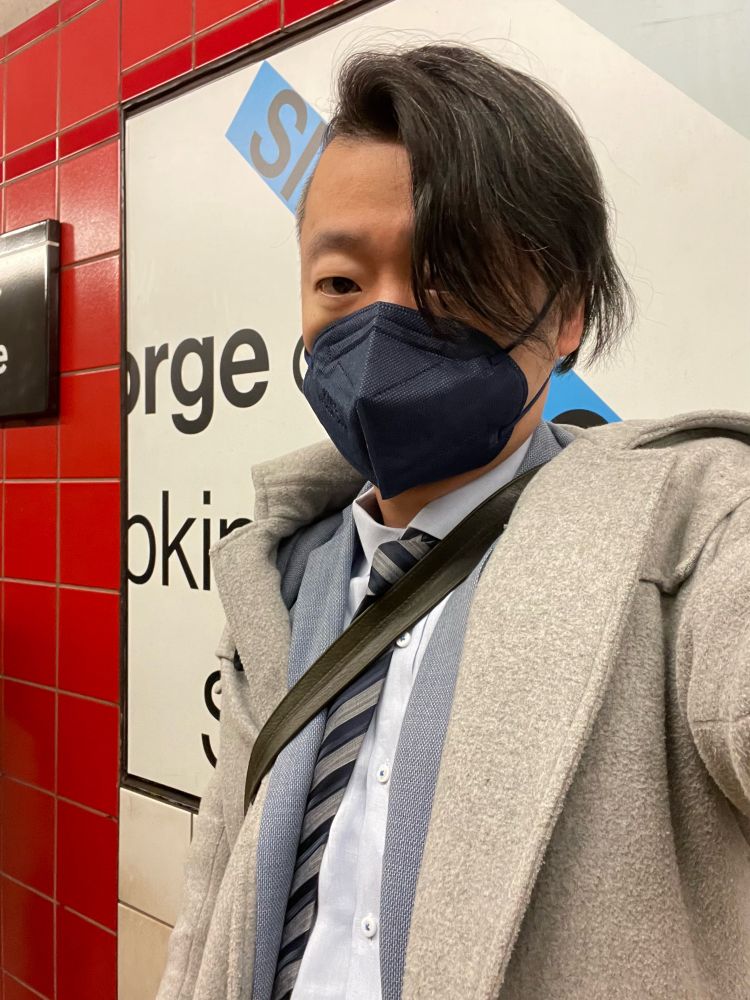 wearing a jacket and tie under my coat 😑