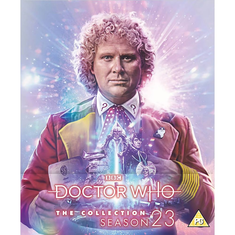 Season 23

The sixth Doctor over the Valeyard, the Inquisitor, A Vervoid, an L3 robot and Sil