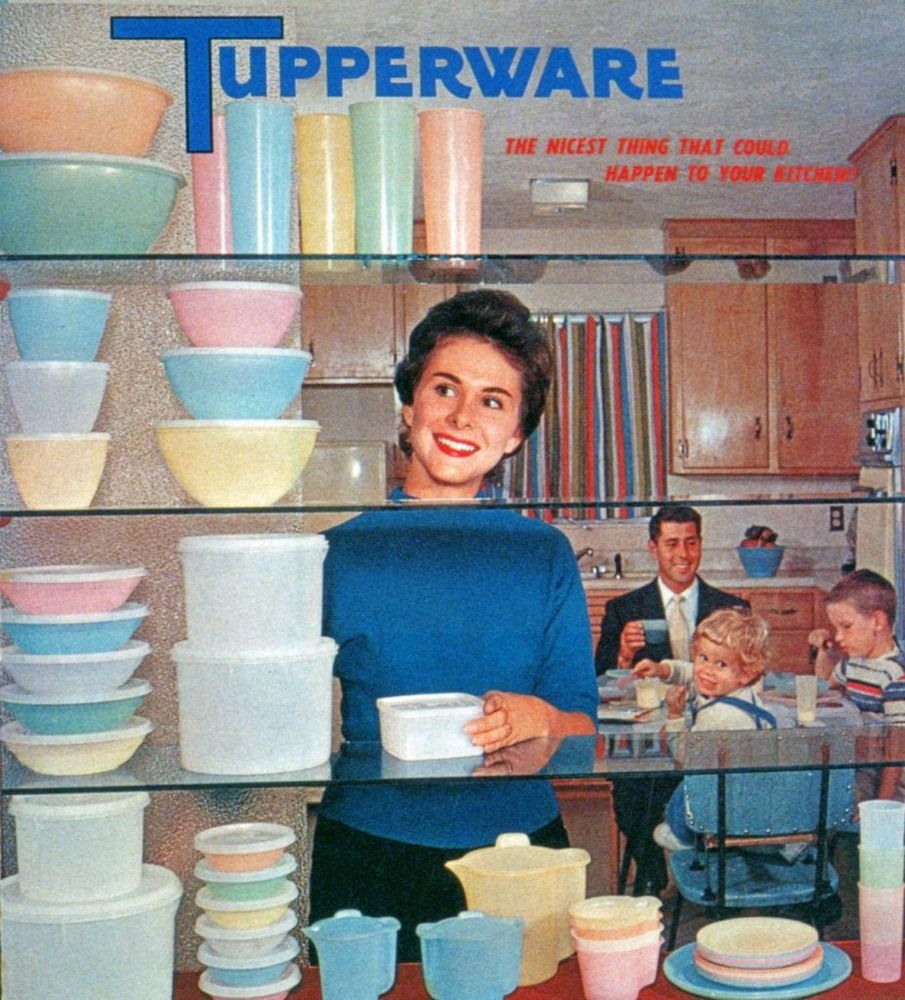 Tupperware advertisement featuring a Joe Steinmetz photograph, c.1958, State Archives and Library of Florida, Tallahassee, FL 32399-0250.