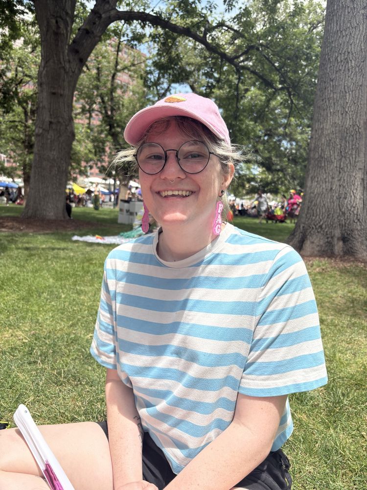 jaiden sitting in a park