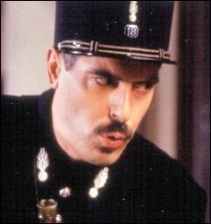 Officer Crabtree in kepi and classic pose from out of 'Allo 'Allo. 