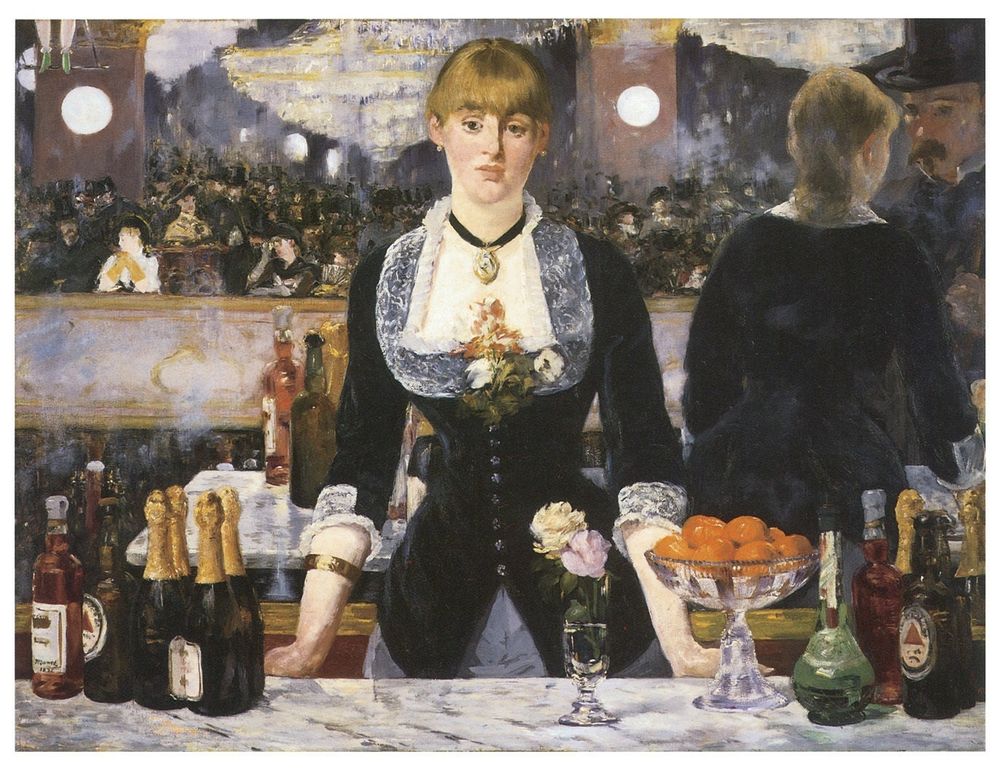 The Bar at La Folies-Bergiere, by Eduard Manet.
