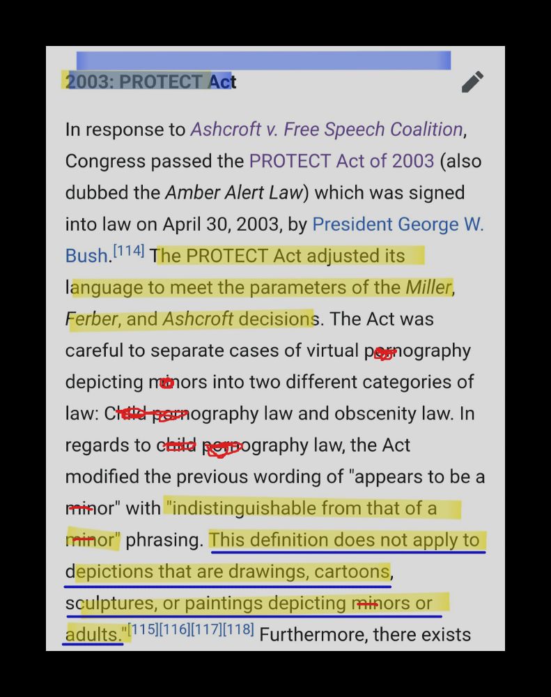 "THIS DEFINITION DOES NOT APPLY TO DRAWINGS OR CARTOONS."