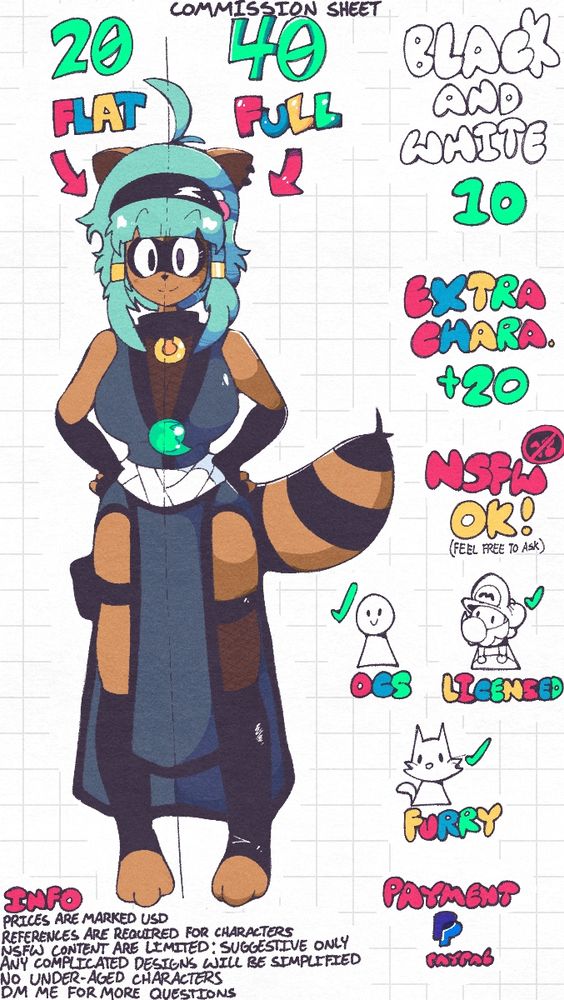 Commission sheet!