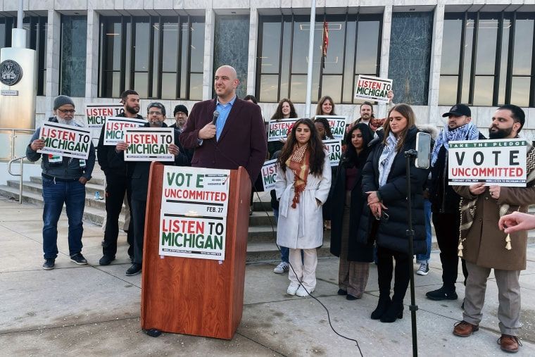 Michigan vote uncommitted movement from the 2024 election cycle. It did not solely contribute to Harris's loss but it was a massive factor in low turnout among younger voters because some principled people draw the line at genocide and won't be goaded into betraying their principles by electoralism or vague "but the other guy" threats.