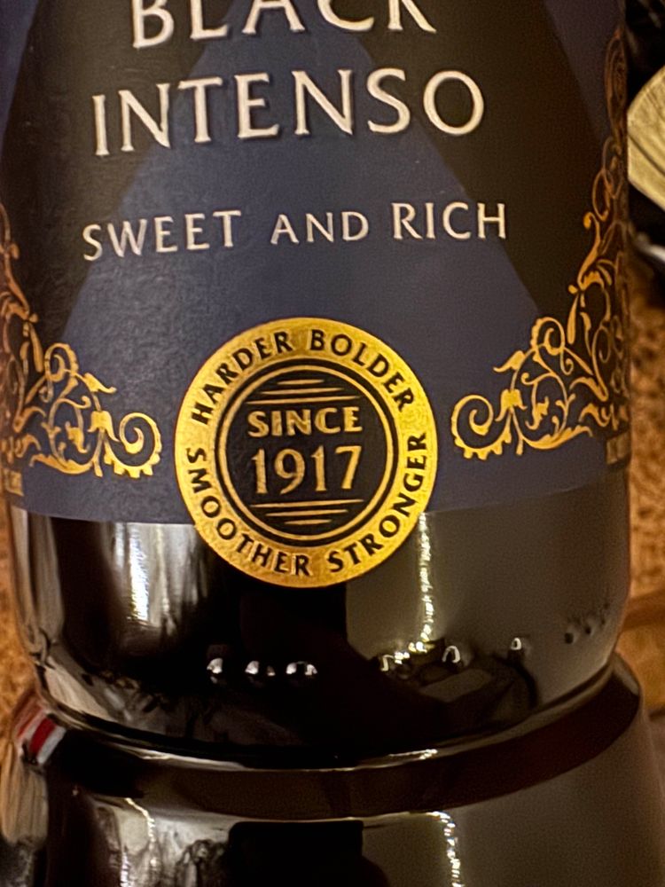 Seal says “Since 1917. Harder bolder smoother stronger”