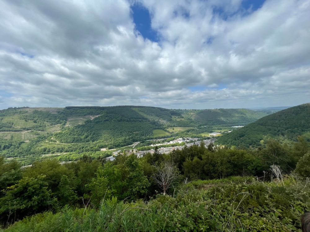 Stunning view of hills in wales