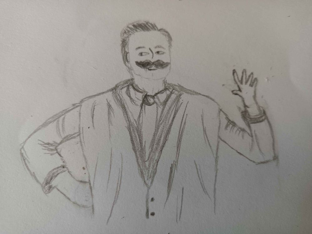 Drawing of Mumbo Jumbo for Inktober