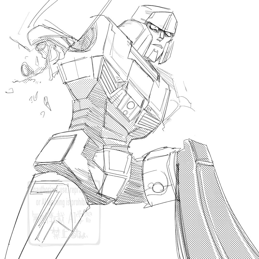 tf one megatron fanart