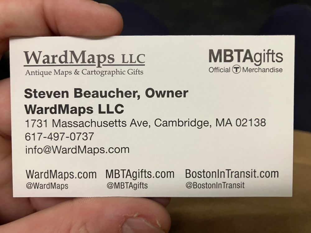 Business card for wardmaps llc
