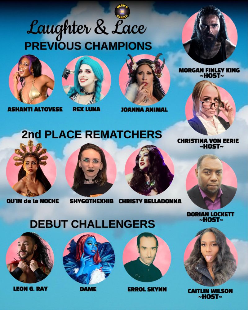 Laughter & Lace game show presented by Nerd's Cradle