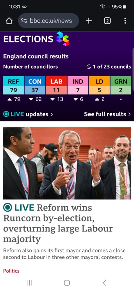 British politician Nigel Farage looking absolutely hideous