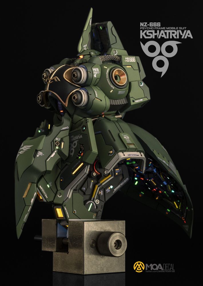 Kshatriya painted with UV paints.