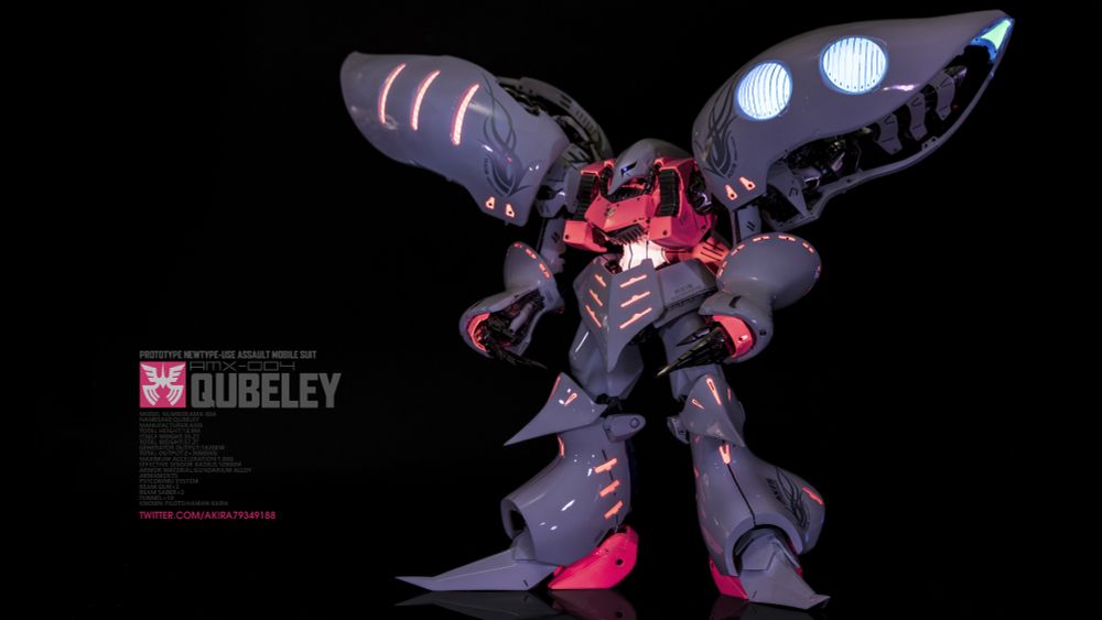 Qubeley painted with UV paints.