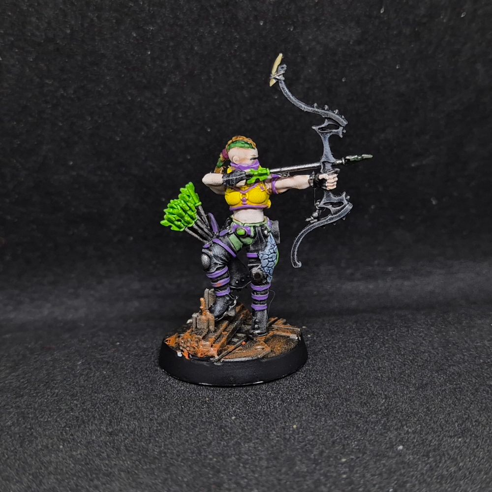 An escher wyld runner with a bow