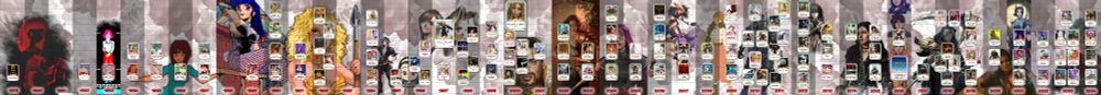 Big timeline graphic of romance video games. 