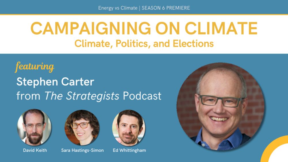 SEASON PREMIERE - Campaigning on Climate: Climate, Politics, and Elections