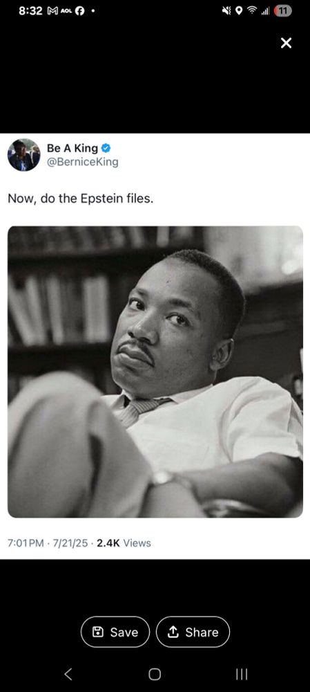 Bernice King: Now do the Epstein files!