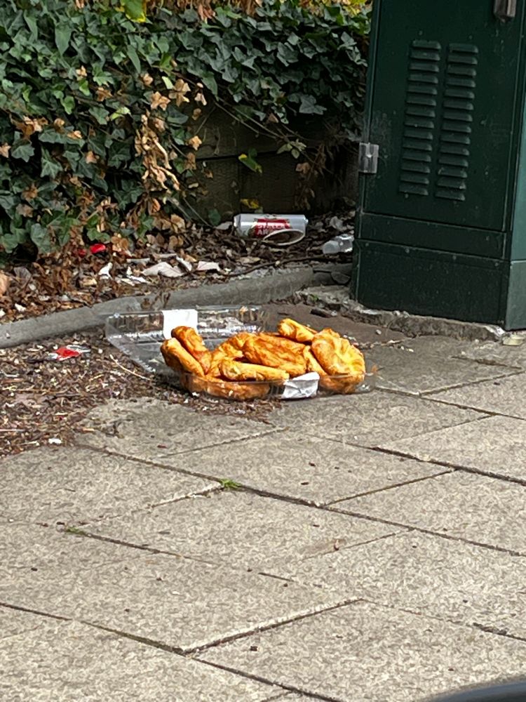 An abandoned pack of Costco pastries