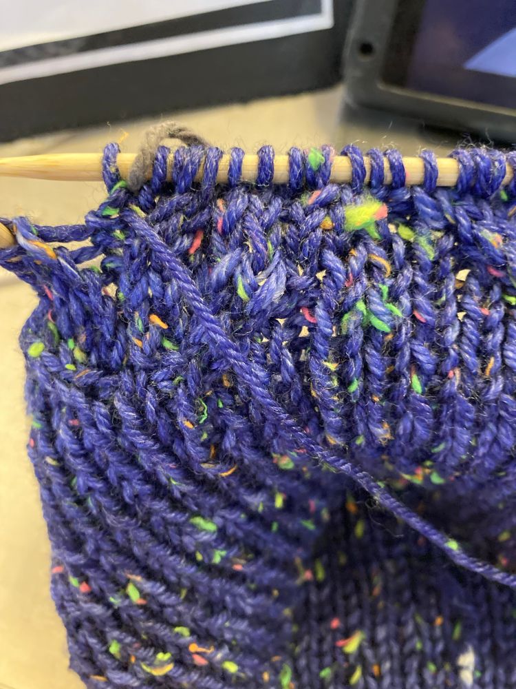 Photo where you can sort of see how a cable is no longer going exactly where it’s supposed to but we’re making it work. 