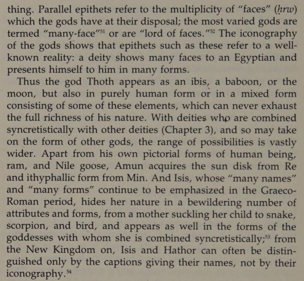 Excerpt from Conceptions of God in ancient Egypt : The One and the Many that quotes Maria Münster.