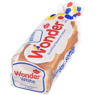 Loaf of white wonderbread