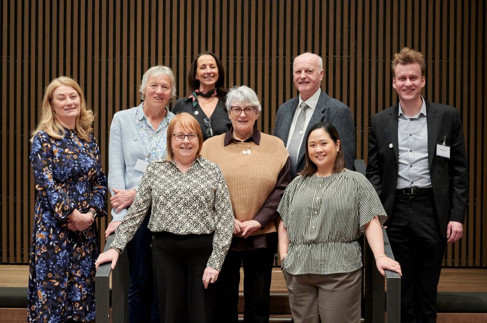 MND-SMART Davidson Nurses from the Edinburgh, Craigavon, Cardiff and London Hubs pictured with the Alan Davidson Trustees