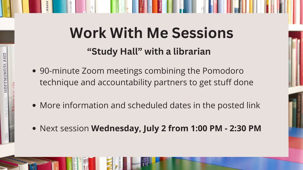 90-minute Zoom meetings combining the Pomodoro technique and accountability partners to get stuff done