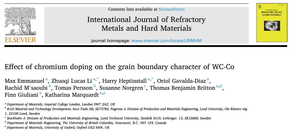 Screenshot of the paper headline from the linked article - showing the full title, journal, and author list.