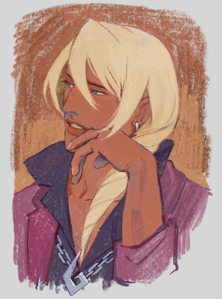 colored portrait of klavier gavin 