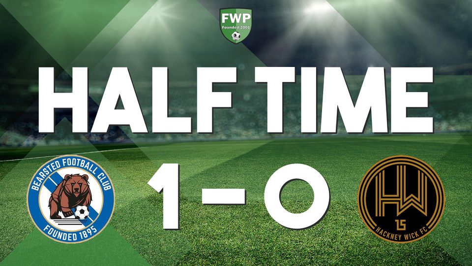 HALF-TIME: Bearsted 1-0 Hackney Wick