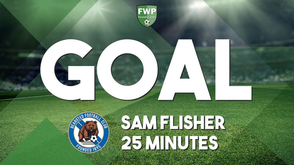 GOAL: BEARSTED 1-0 Hackney Wick - Sam Flisher (25')