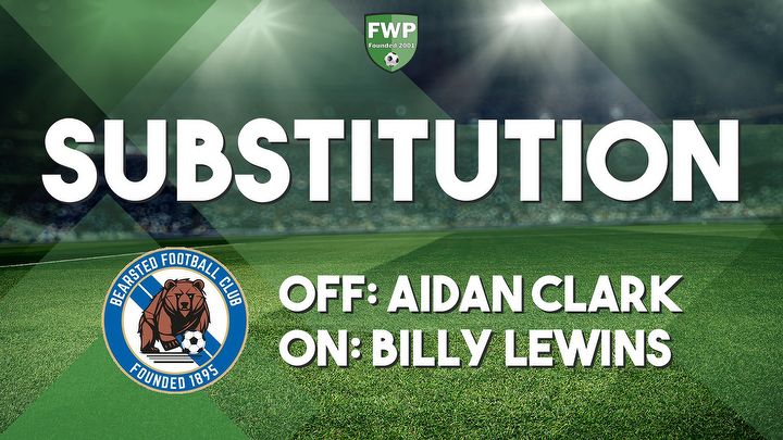 SUB: Billy Lewins replaced Aidan Clark (63')