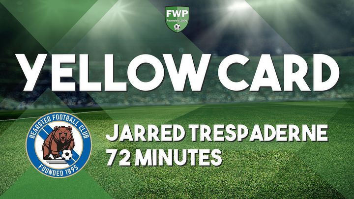 YELLOW CARD: Jarred Trespaderne - Bearsted (72')