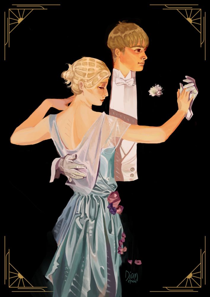 Armin and Annie in Leyendecker style i tried i rlly did he will pay for my therapy