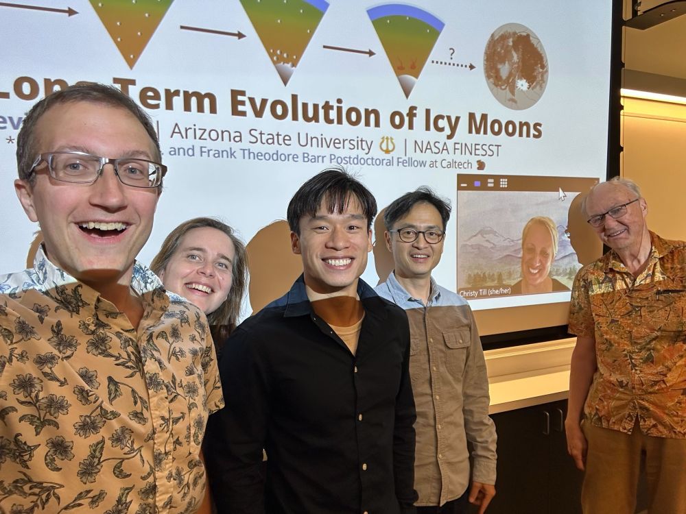Kevin and his committee after a successful PhD defense.