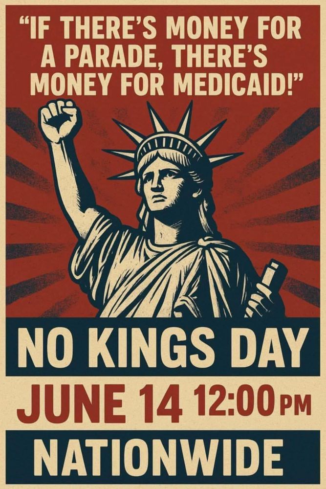 No kings day! June 14 at 12:00