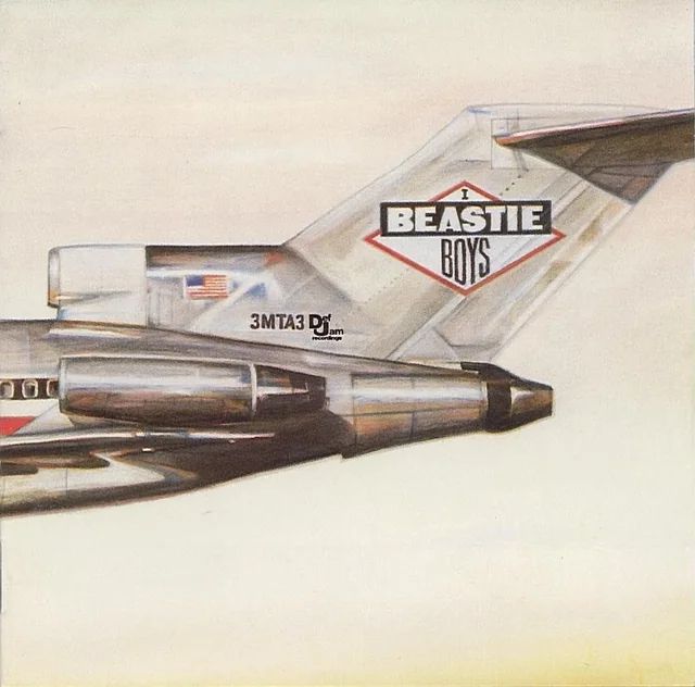 The cover for Licensed to Ill. The full artwork actually folds out into a plane crashed into a mountain. 