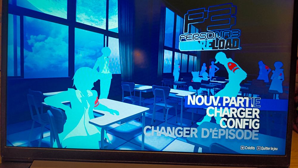 Ecran titre de P3 Reload