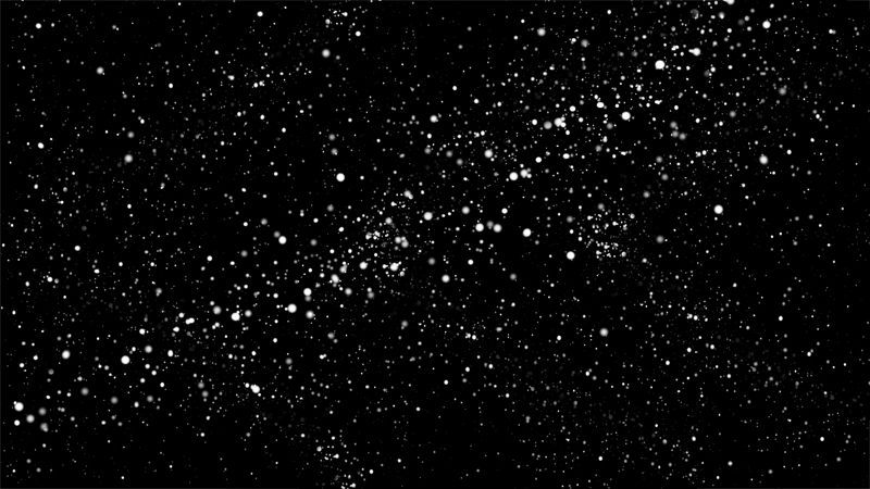 Incomplete painting of a starfield