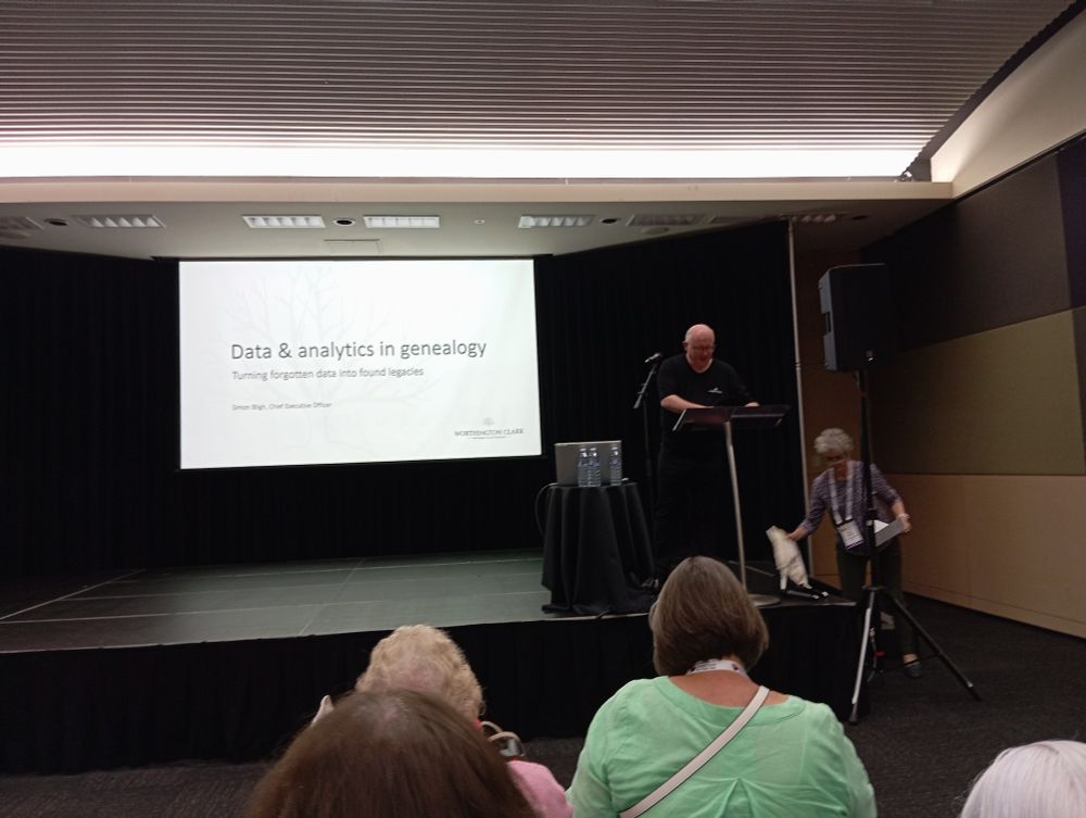 Speaker at a conference 