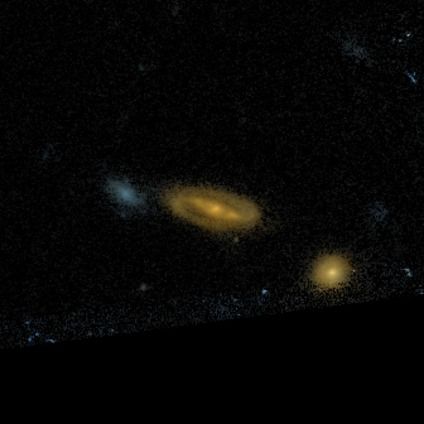 A barred spiral galaxy from the Galaxy Zoo: Hubble project, classified by 49 volunteers.