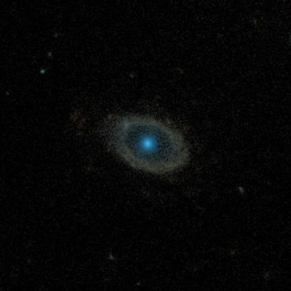 A ring galaxy from the Galaxy Zoo: Hubble project, classified by 38 volunteers.