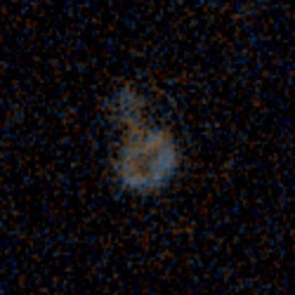 A irregular galaxy from the Galaxy Zoo: Hubble project, classified by 126 volunteers.