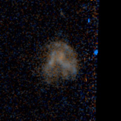 A clumpy galaxy from the Galaxy Zoo: Hubble project, classified by 133 volunteers.